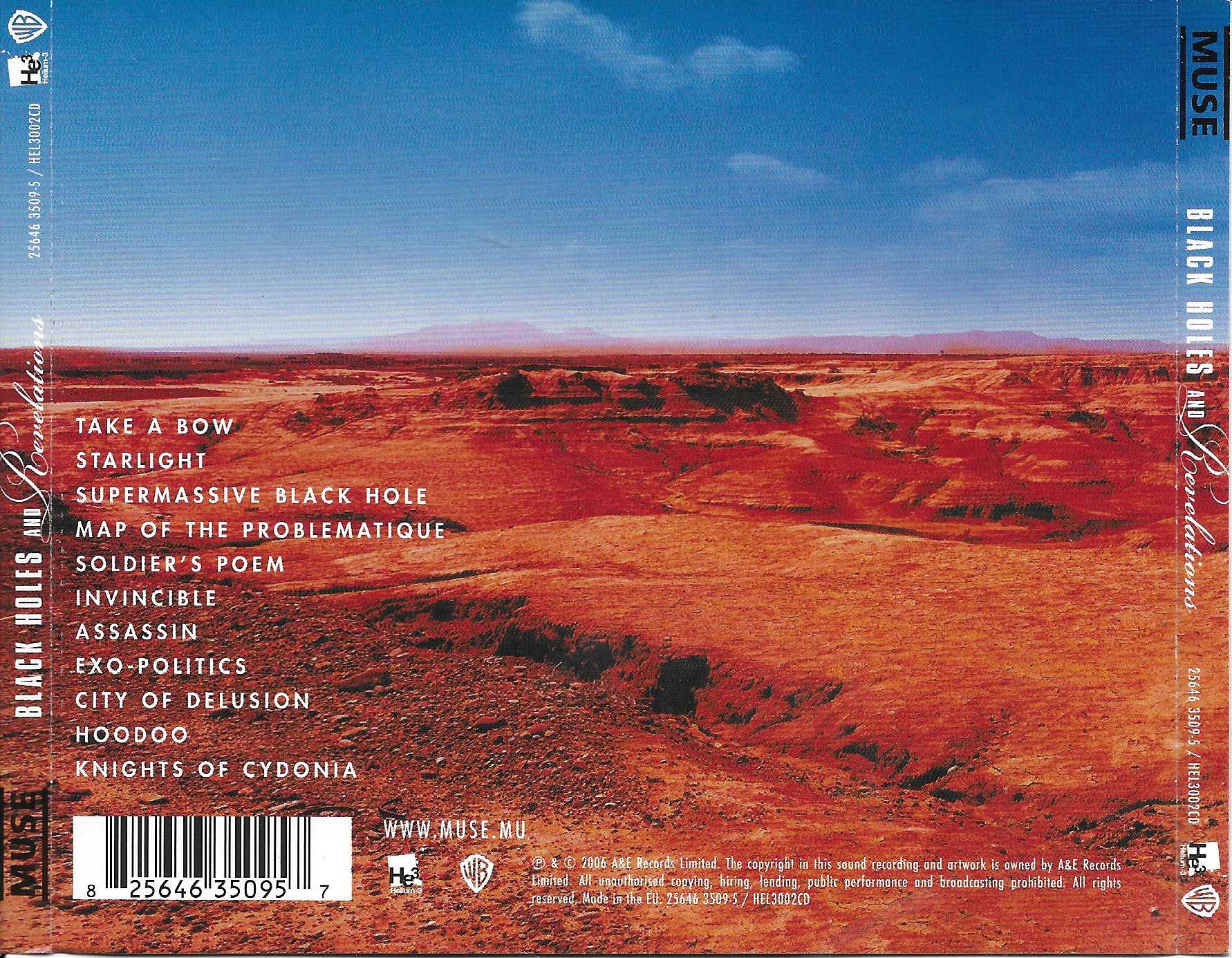 Back cover of HEL 3007 CD